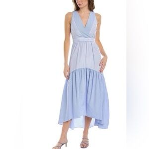 Maison Tara Light Blue High Low Dress Size 4